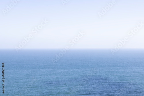 Blue ocean and sky natural scenery