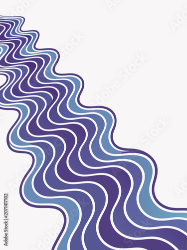 Green , orange , pink wavy line abstract background, warped optical illusion style, retro psychedelic vector, seamless pattern with curved flowing lines