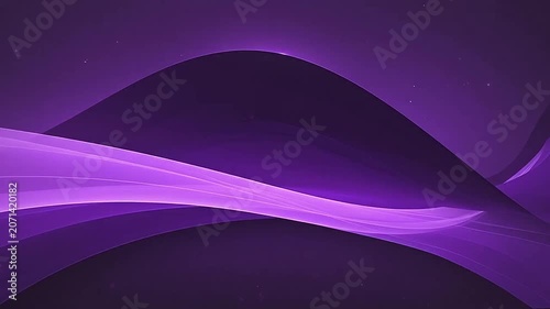 Abstract purple background with flowing smooth light waves