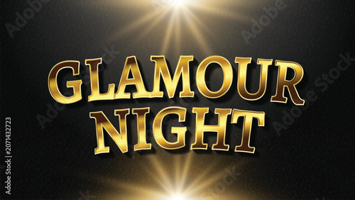 Golden Spotlight Text Effect