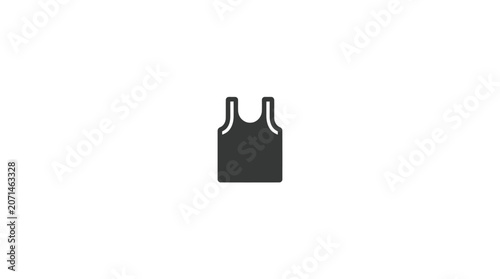 Cuadro en lienzo Minimal Tank Top Vector Icon