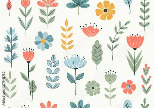Fotografía Bright petals unfolding gracefully through a lively botanical dreamscape today
