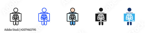 X Ray View Icon Collection With Multiple Styles