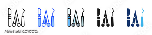 Foto Surgery Tools Icon Collection With Multiple Styles