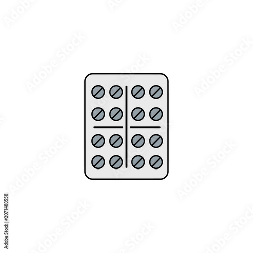 A blister pack of pills.