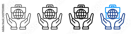 Fotografía Global Business Multiple Outline Collection Set