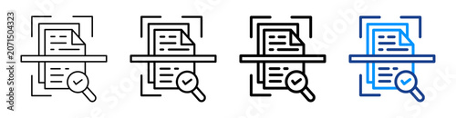 Scanning Document Multiple Outline Collection Set
