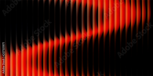 Obraz na plátně Striking abstract background showcases an intense fiery orange gradient transiti