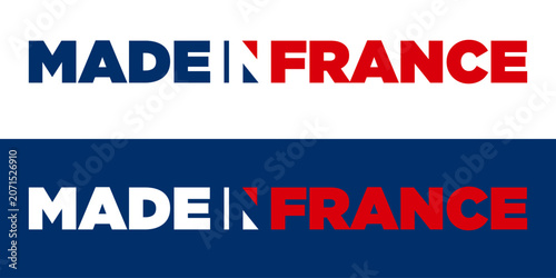 Made in France Logo Vector, French Brand Identity Badge, Premium Business Branding