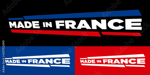 Made in France Logo Vector, French Brand Identity Badge, Premium Business Branding