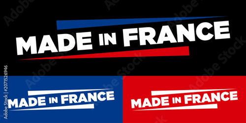 Made in France Logo Vector, French Brand Identity Badge, Premium Business Branding