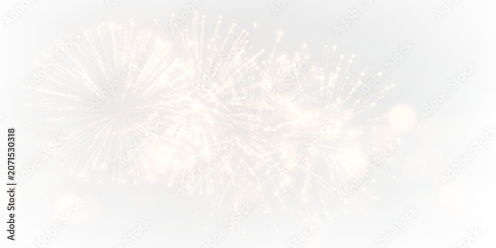 Obraz premium Bright Multicolor Fireworks Explosion on Transparent Background PNG