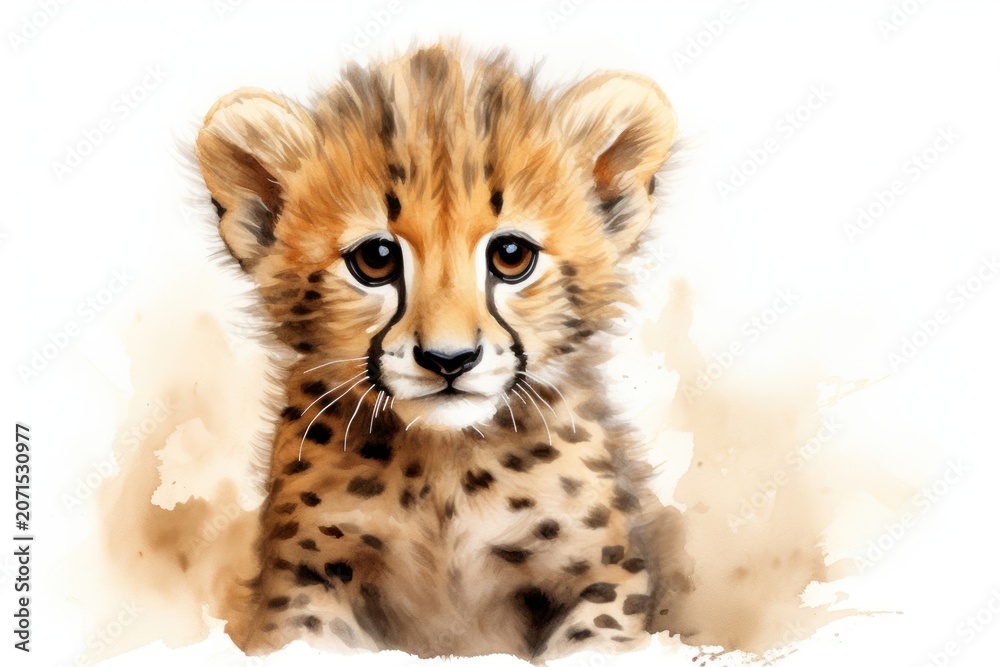 Obraz premium Cute cheetah wildlife animal mammal.