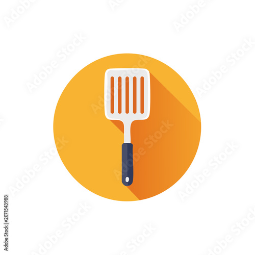 Flat icon of a kitchen spatula