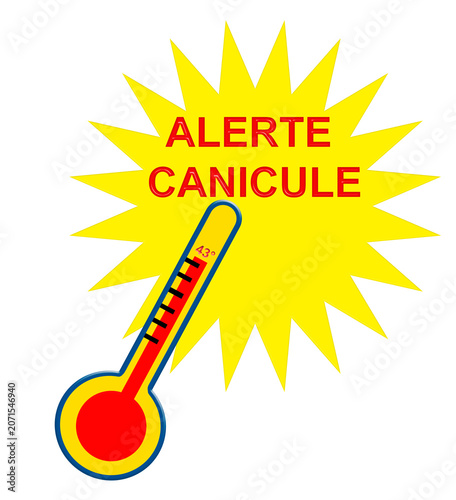 clipart alerte canicule, PNG fond transparent