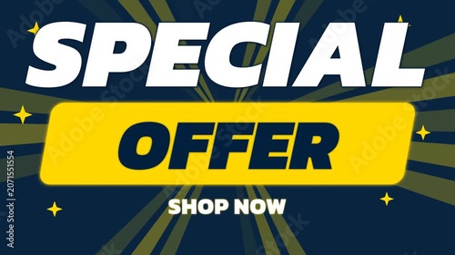 Special Offer Promotional Banner with Shop Now Call to Action