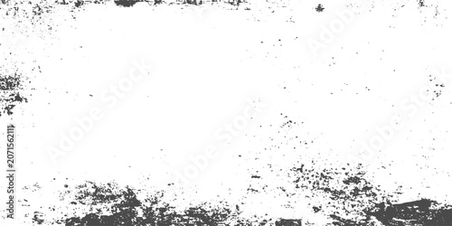 Obraz na plátně Abstract Monochrome Grunge Overlay with Aged Rubbed Texture, Dust Speckles, Halftone Noise Pattern and Retro Print Error Effects