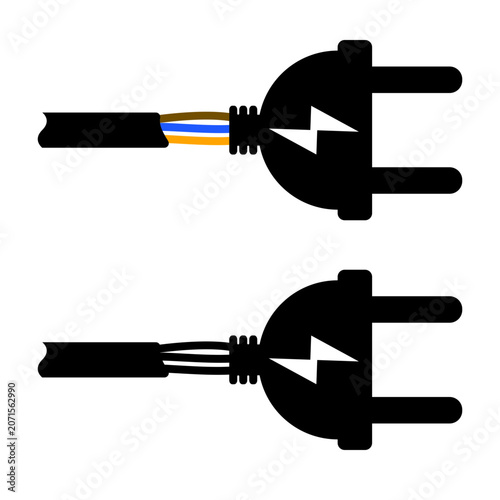 cable pulled out of plug SVG