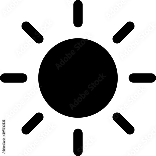 sun icon on background