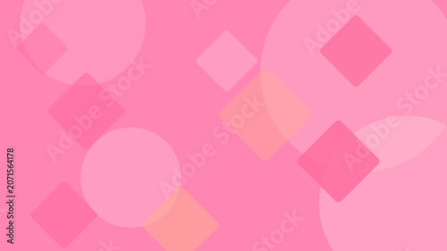 Abstract Pink Geometric Background with Soft Shapes and Modern Pattern Design