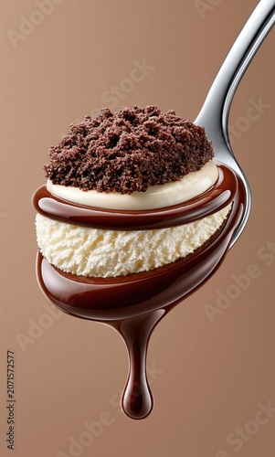 Sweet treat on a spoon deliciousness