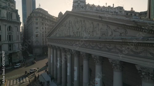 Close Aerial View of Cathedral Architectural Details at Sunset