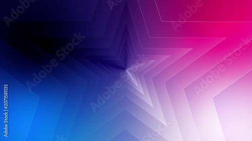 Abstract creative motion Abstract creative geometric star shape on colorful gradient background. Video animation Ultra HD 4k footage.