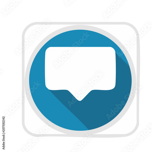 Flat design speech bubble icon