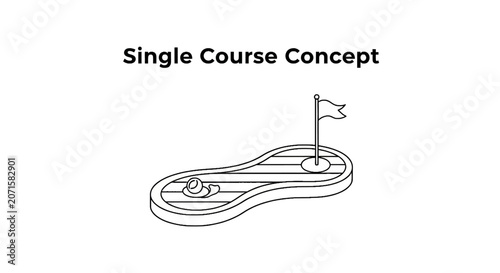 Golf Course Single Hole Concept Design.