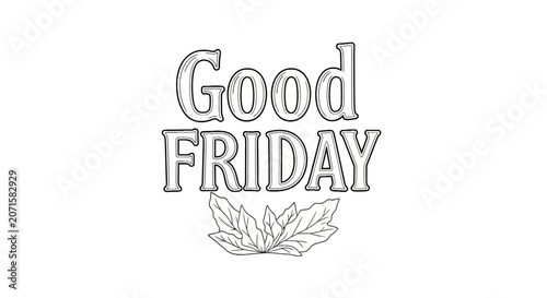 Good Friday holiday greeting text.