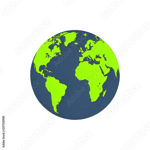 Green Earth Globe Transparent Background