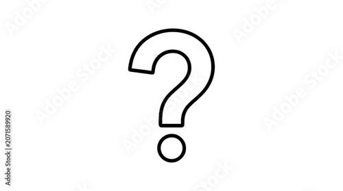 Question Mark Outline Transparent Background