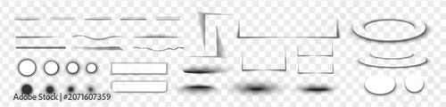 Fotografie Square and rectangle box shadow effects
