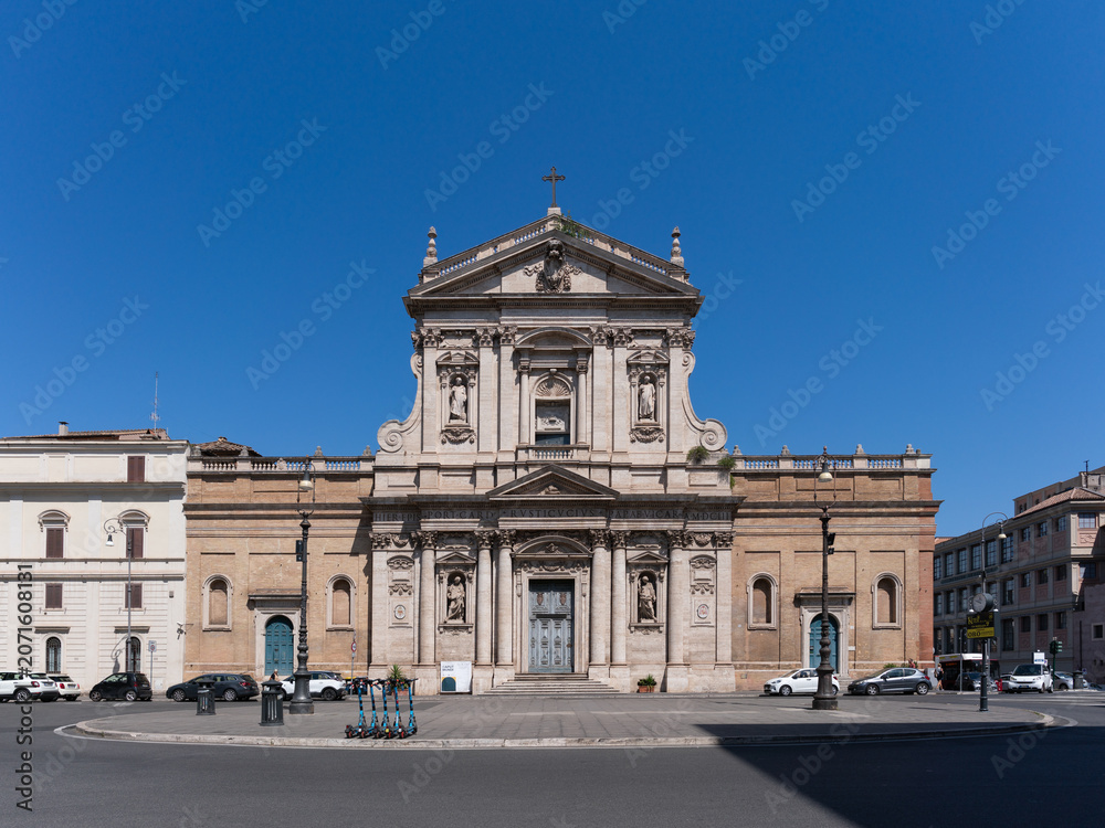 Obraz premium Chiesa di Santa Susanna alle Terme di Diocleziano, baroque styled church in Rome, Italy