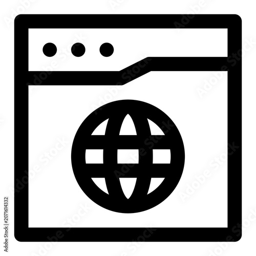 Global Website Network Browser Icon