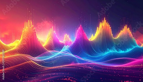 Colorful Abstract Landscape. (3)