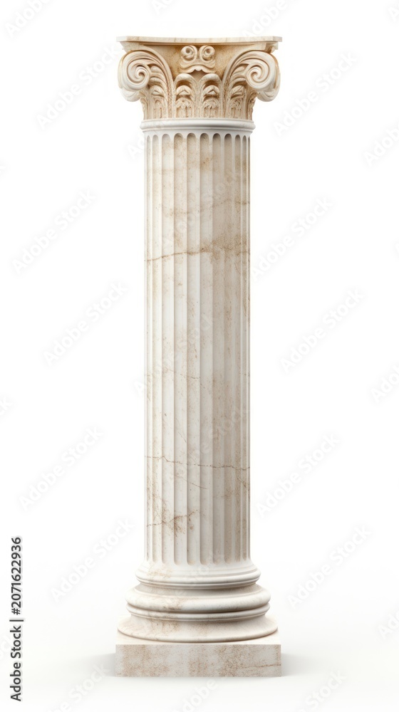 Naklejka premium Marble pillar architecture ancient column.