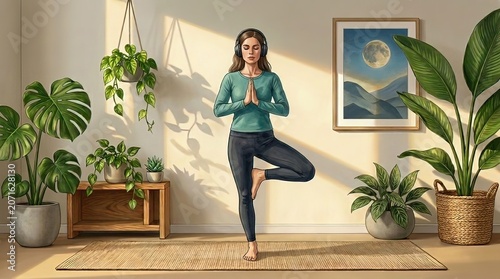 ragazza che fa yoga 013