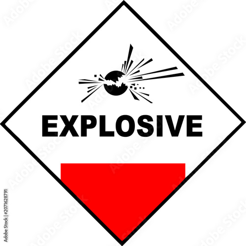 Vector illustration of explosive material symbol 
