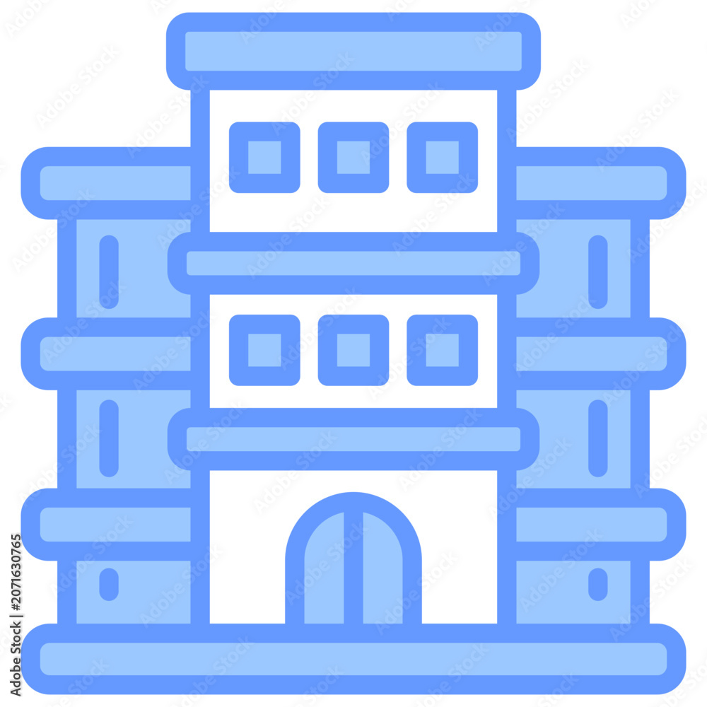 Obraz premium Apartment Building Icon
