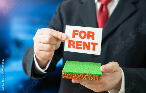 Foto For rent of land plot concept