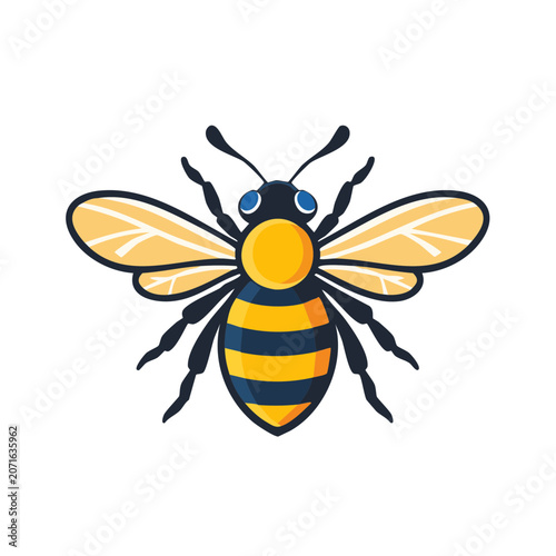 Cartoon Bee Vector Illustration