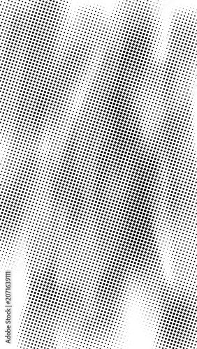 White Halftone Gradient Texture Background with Distressed Grunge Overlay