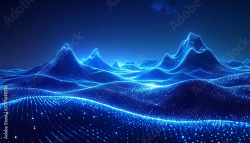 Blue Digital Landscape.