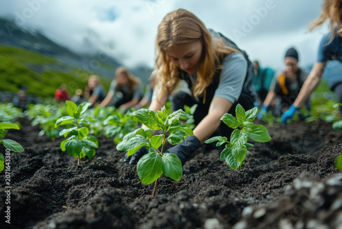 Tree Planting Day Celebrated by a Joyful Community Effort