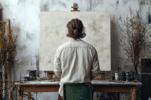 A Young Artist Deep in Thoughtful Sketching Moment