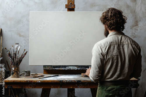 A Young Artist Deep in Thoughtful Sketching Moment