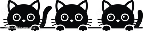 Foto Cat trio logo concept