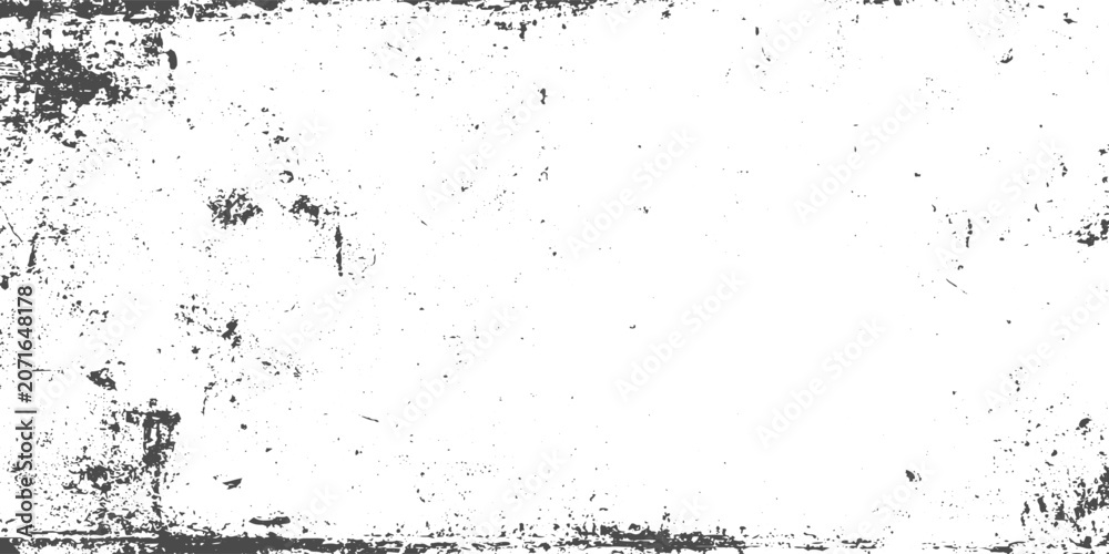 Fototapeta premium Grunge Wall Texture Featuring Black and White Cracks, Aged Paint Layers, Rough Surface Damage and Distressed Vintage Style.