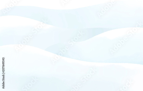 Abstract soft light blue and white snowy hills background